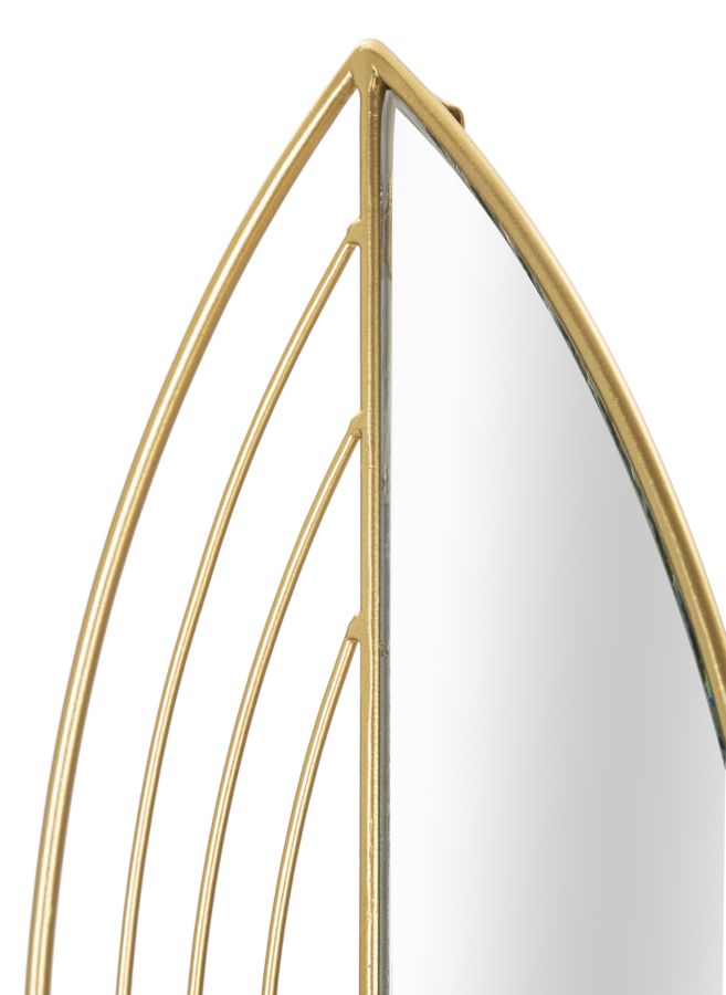 Wandkerzenhalter Blatt Gold 2er Set – Kerzenhalter Wand