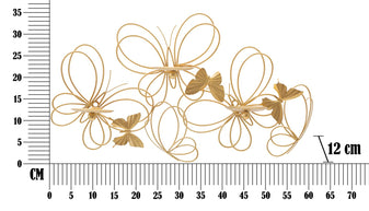 Wandkerzenhalter Schmetterling Gold 34 cm – Kerzenhalter