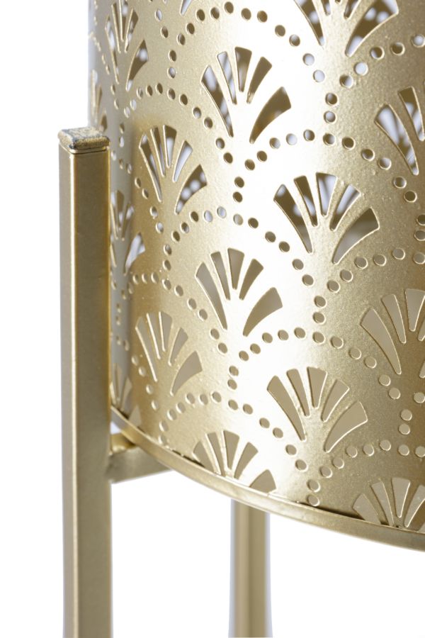 Blumenständer Golvy Gold 2er Set B Hoch – Pflanzenständer Deko