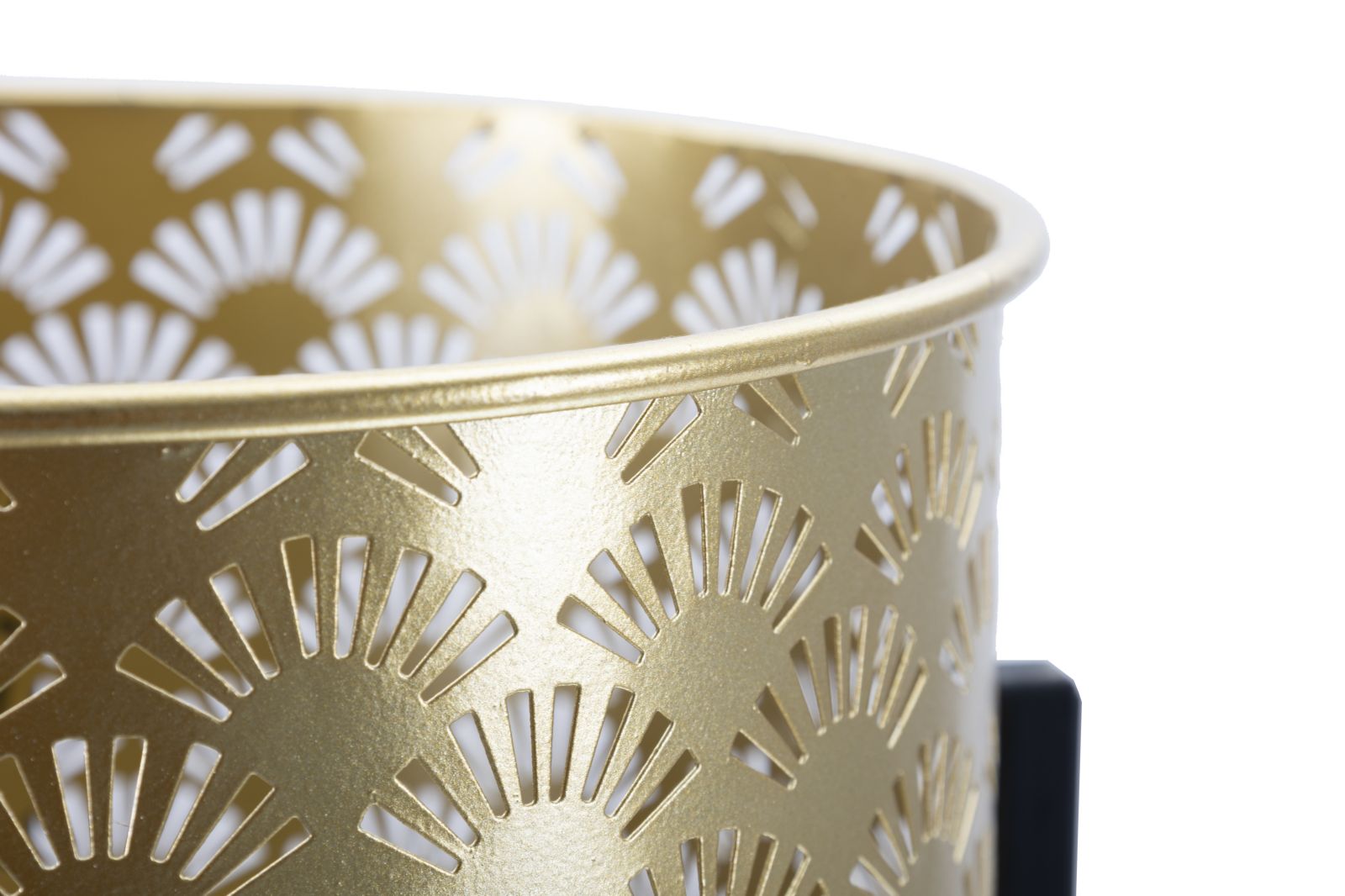 Blumenständer Glissy Gold Schwarz 2er Set – Pflanzenständer Deko
