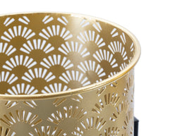 Blumenständer Glissy Gold Schwarz 2er Set – Pflanzenständer Deko