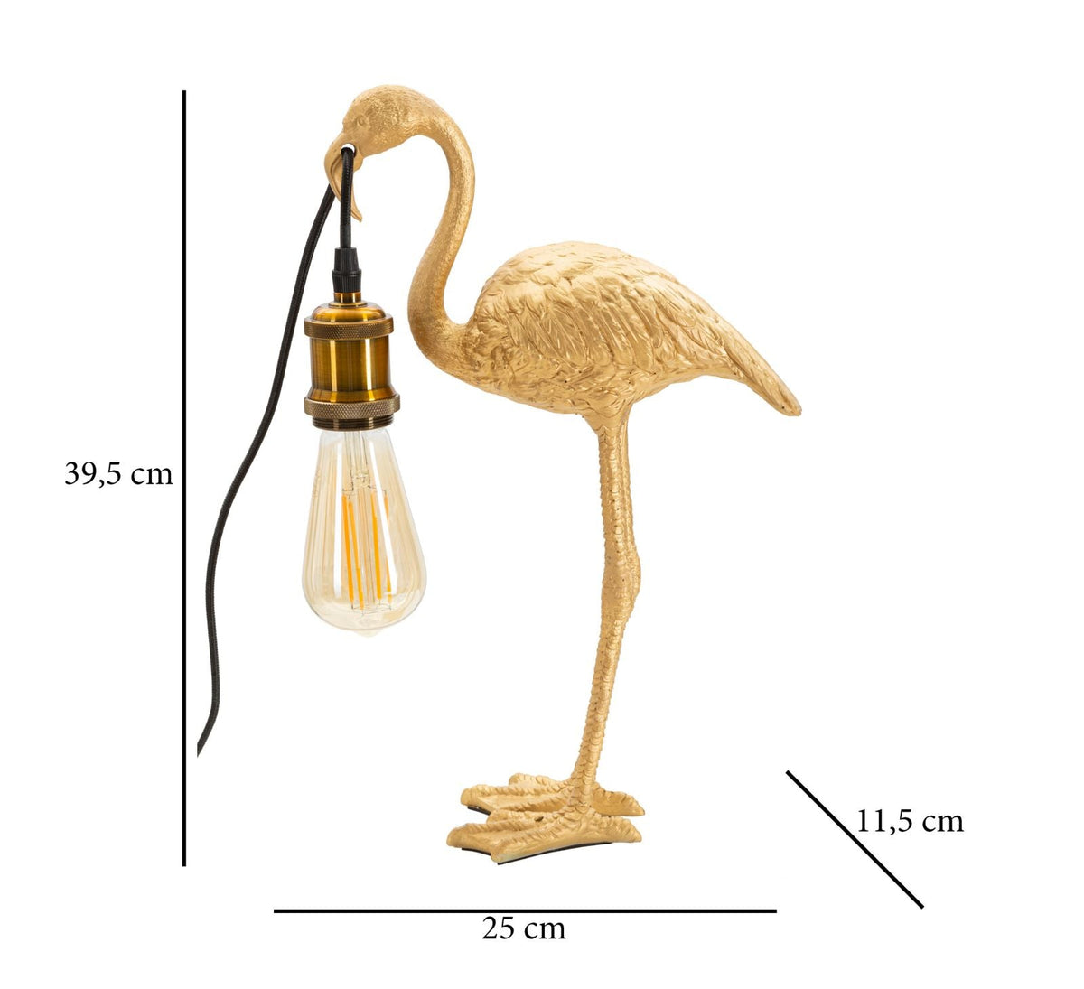 Tischlampe Flamingo Gold – Tischleuchte