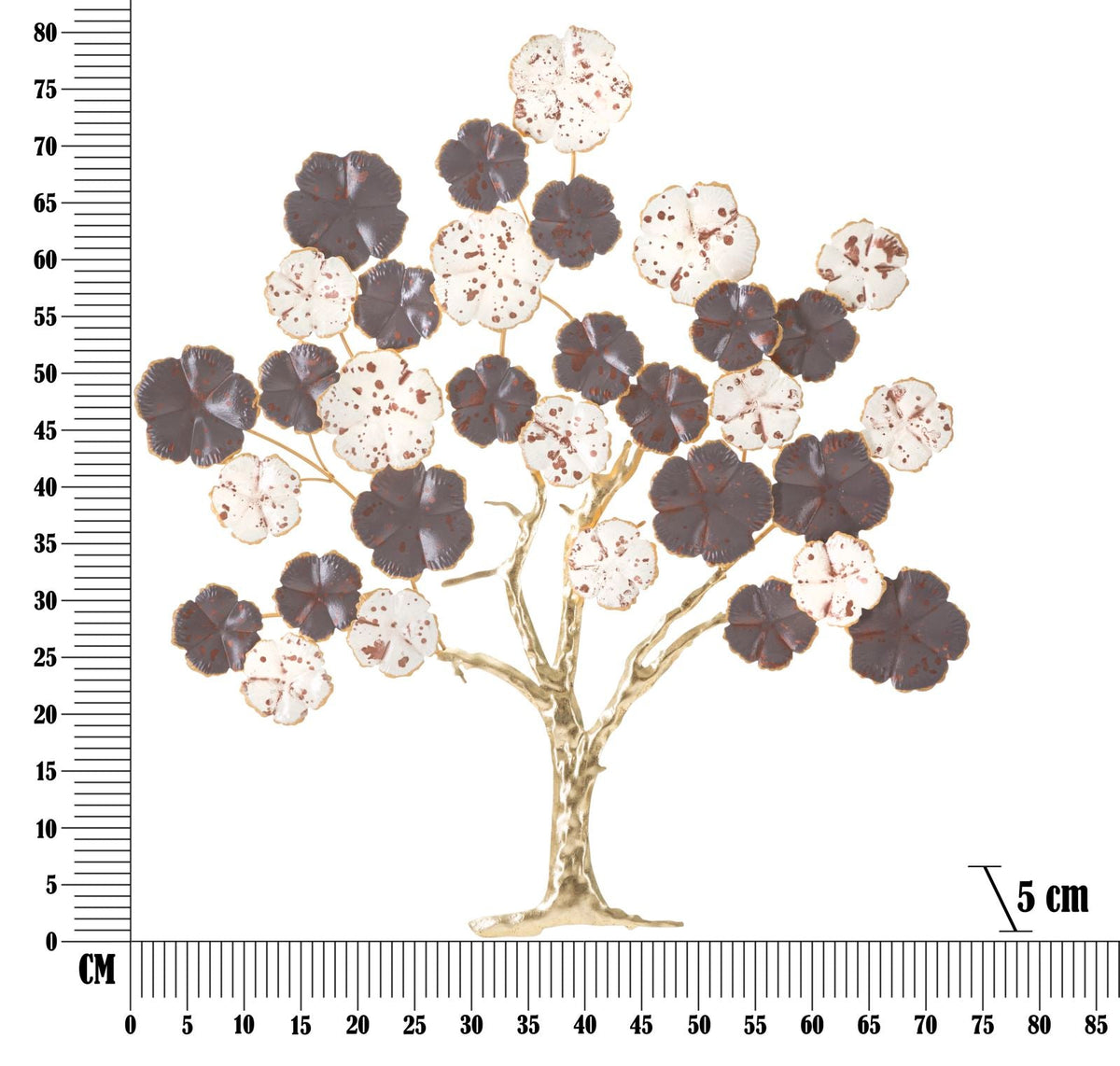 Wandpaneel Baum Bunt 80 cm – Wanddeko