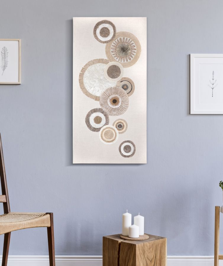 Wandbild Circly Geometrisch 100 cm A – Leinwandbild Deko