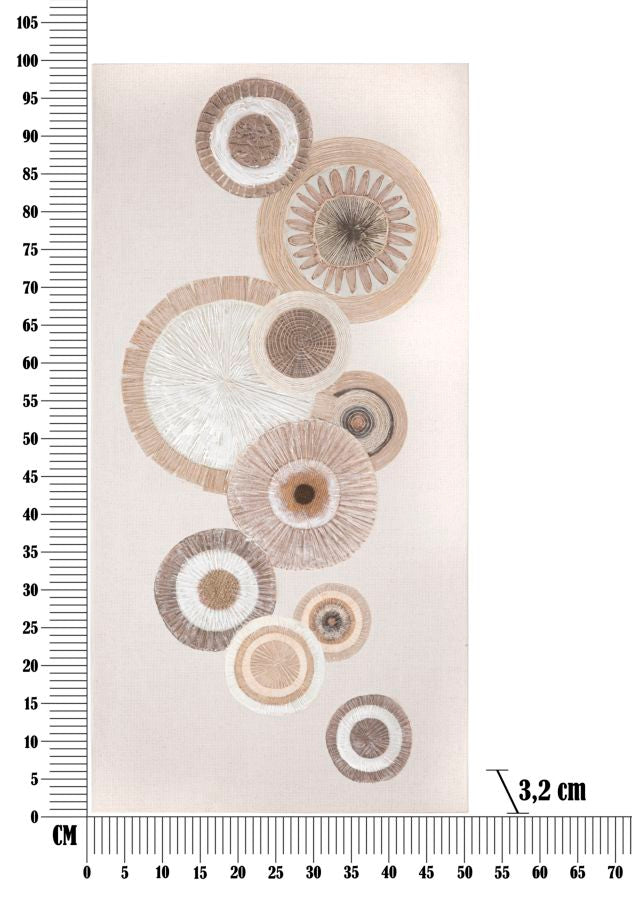Wandbild Circly Geometrisch 100 cm A – Leinwandbild Deko