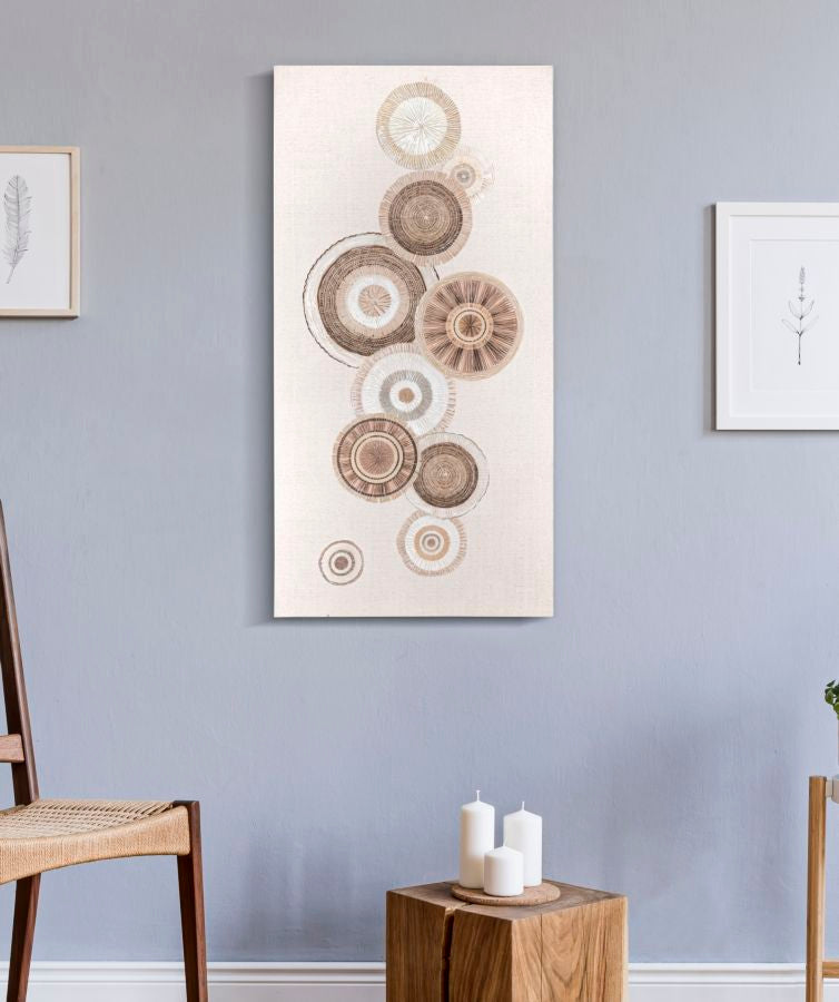Wandbild Circly Geometrisch 100 cm B – Leinwandbild Deko