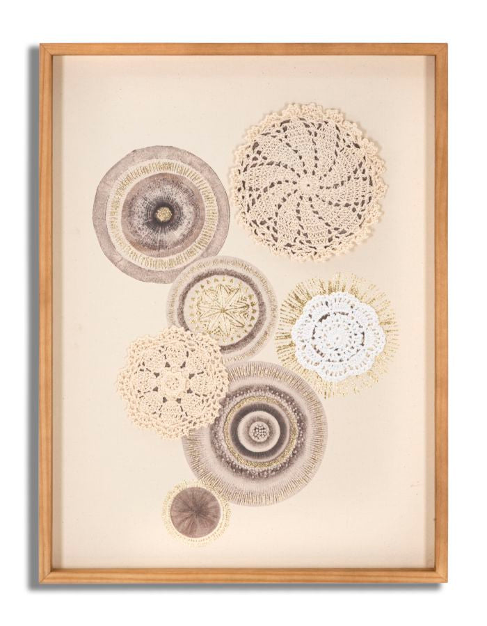 Wandbild Circly Geometrisch 60 cm – Leinwandbild Deko
