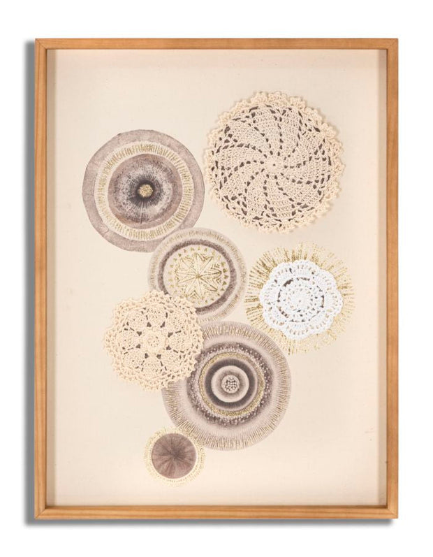 Wandbild Circly Geometrisch 60 cm – Leinwandbild Deko