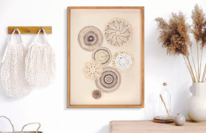 Wandbild Circly Geometrisch 60 cm – Leinwandbild Deko