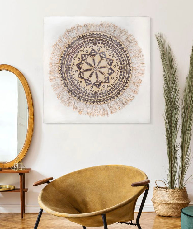 Wandbild Abstrakt Geometrisch 100 cm – Leinwandbild Deko