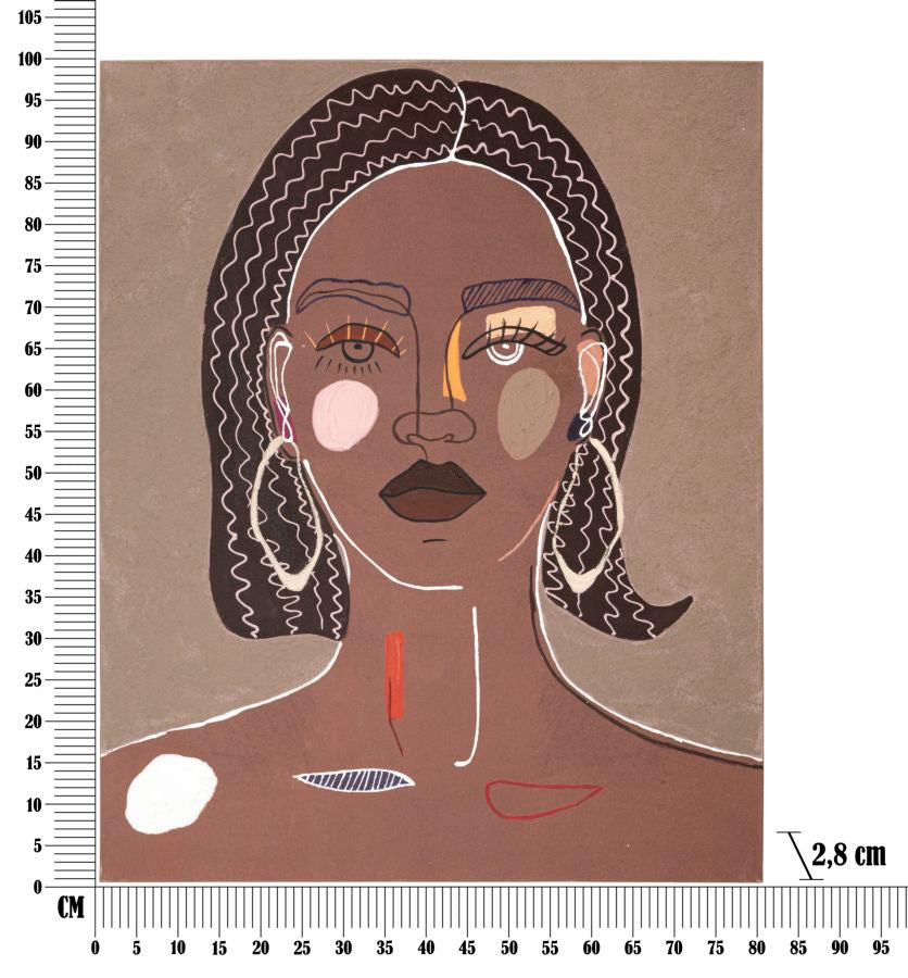 Wandbild Frau 100 cm B – Leinwandbild Deko