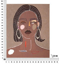 Wandbild Frau 100 cm B – Leinwandbild Deko