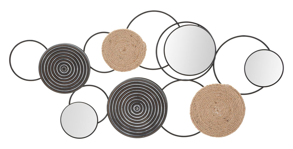 Wandpaneel Kreise Triby Schwarz Braun – Wanddeko