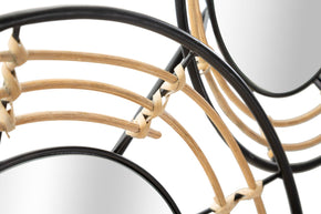 Wandpaneel Spiegel Schwarz Braun – Wanddeko