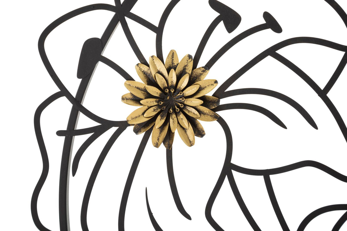 Wandpaneel Simpel Schwarz Gold 69 cm – Wanddeko