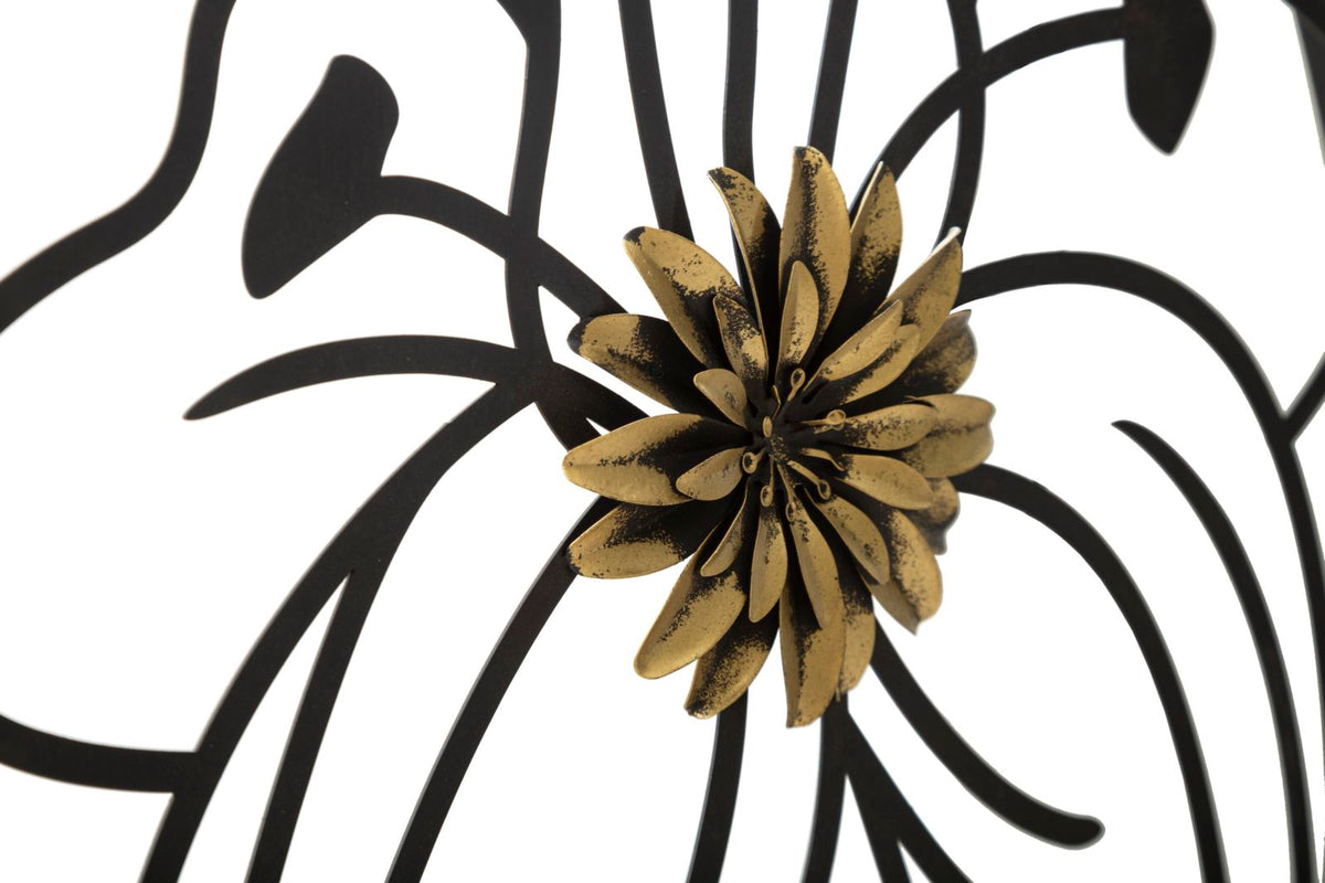 Wandpaneel Simpel Schwarz Gold 69 cm – Wanddeko
