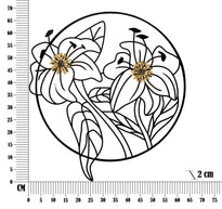 Wandpaneel Simpel Schwarz Gold 69 cm – Wanddeko