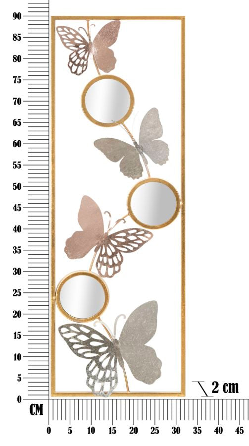 Wandpaneel Schmetterling Bunt 90 cm – Wanddeko