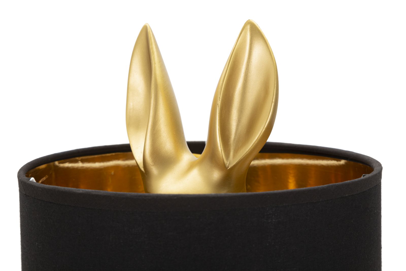 Tischlampe Hase Gold Schwarz 43 cm – Tischleuchte