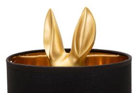 Tischlampe Hase Gold Schwarz 43 cm – Tischleuchte