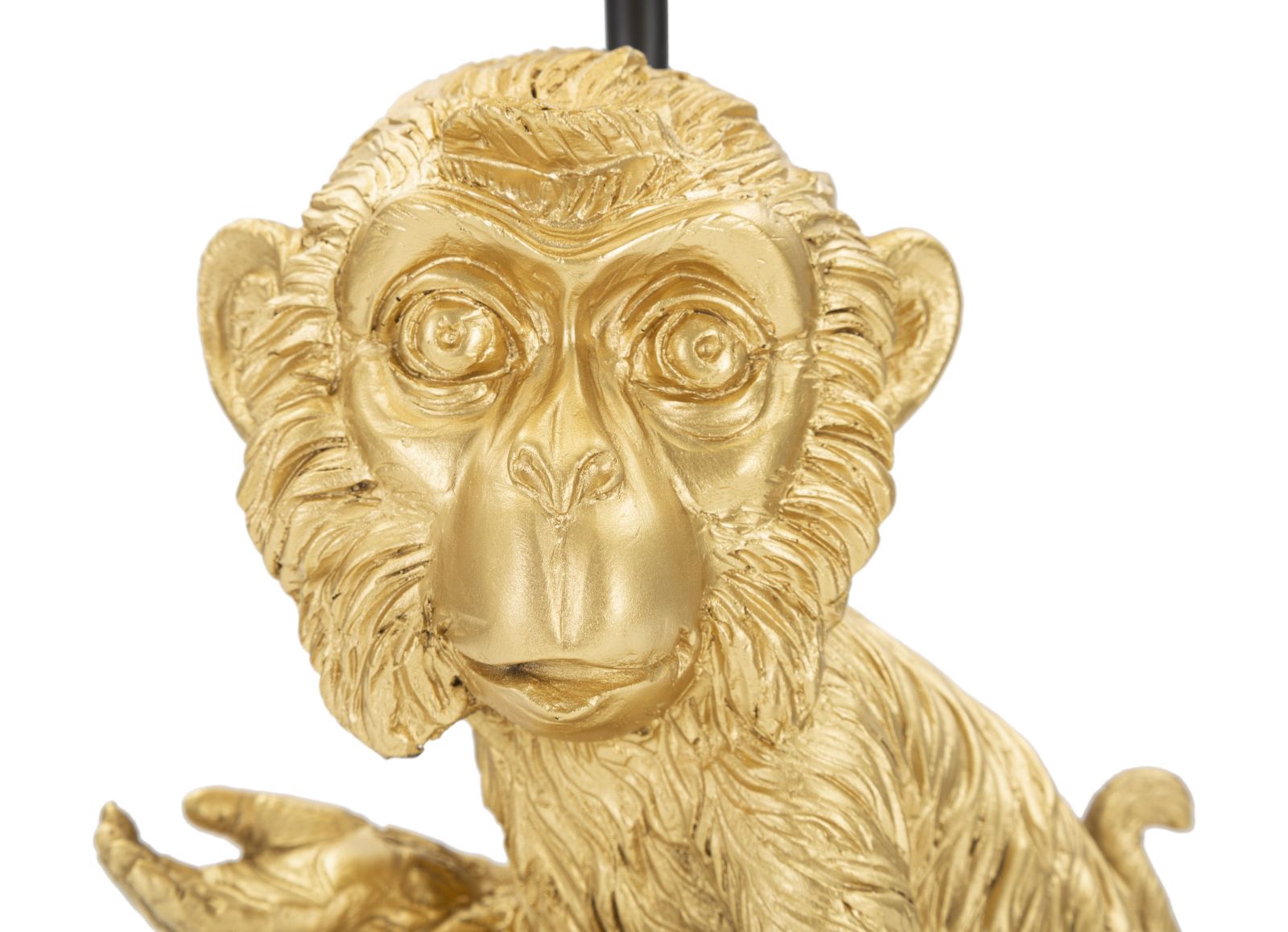 Tischlampe Affe Gold Schwarz 51,5 cm – Tischleuchte