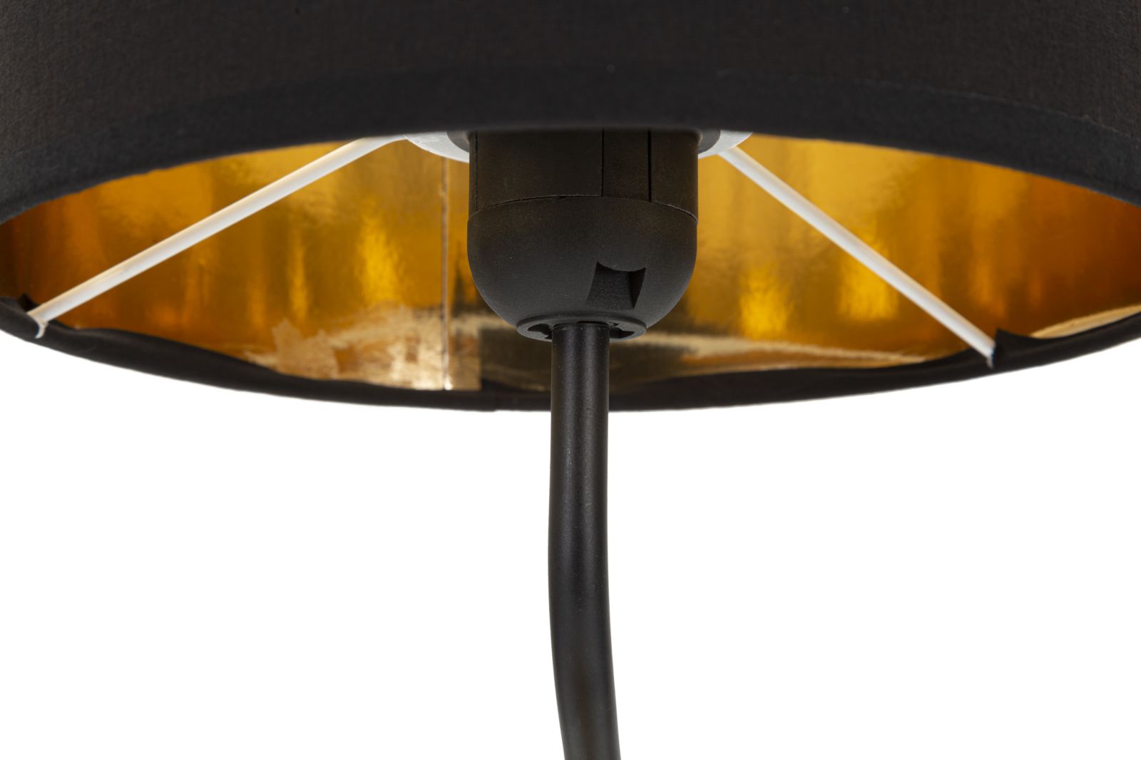 Tischlampe Affe Gold Schwarz 51,5 cm – Tischleuchte