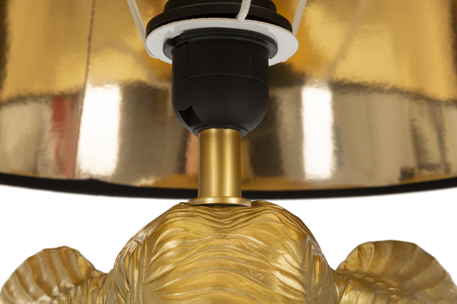 Tischlampe Elefant Gold Schwarz 59 cm – Tischleuchte