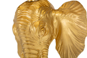 Tischlampe Elefant Gold Schwarz 59 cm – Tischleuchte
