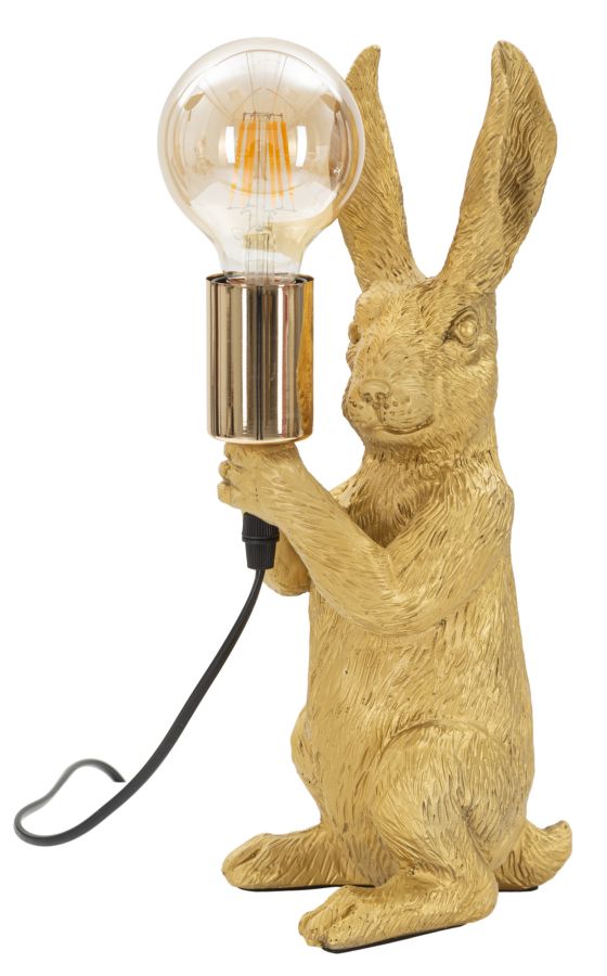 Tischlampe Hase Gold 35,5 cm – Tischleuchte