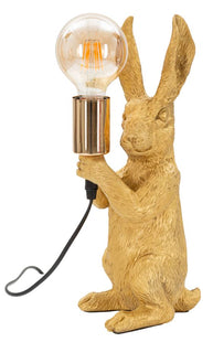 Tischlampe Hase Gold 35,5 cm – Tischleuchte