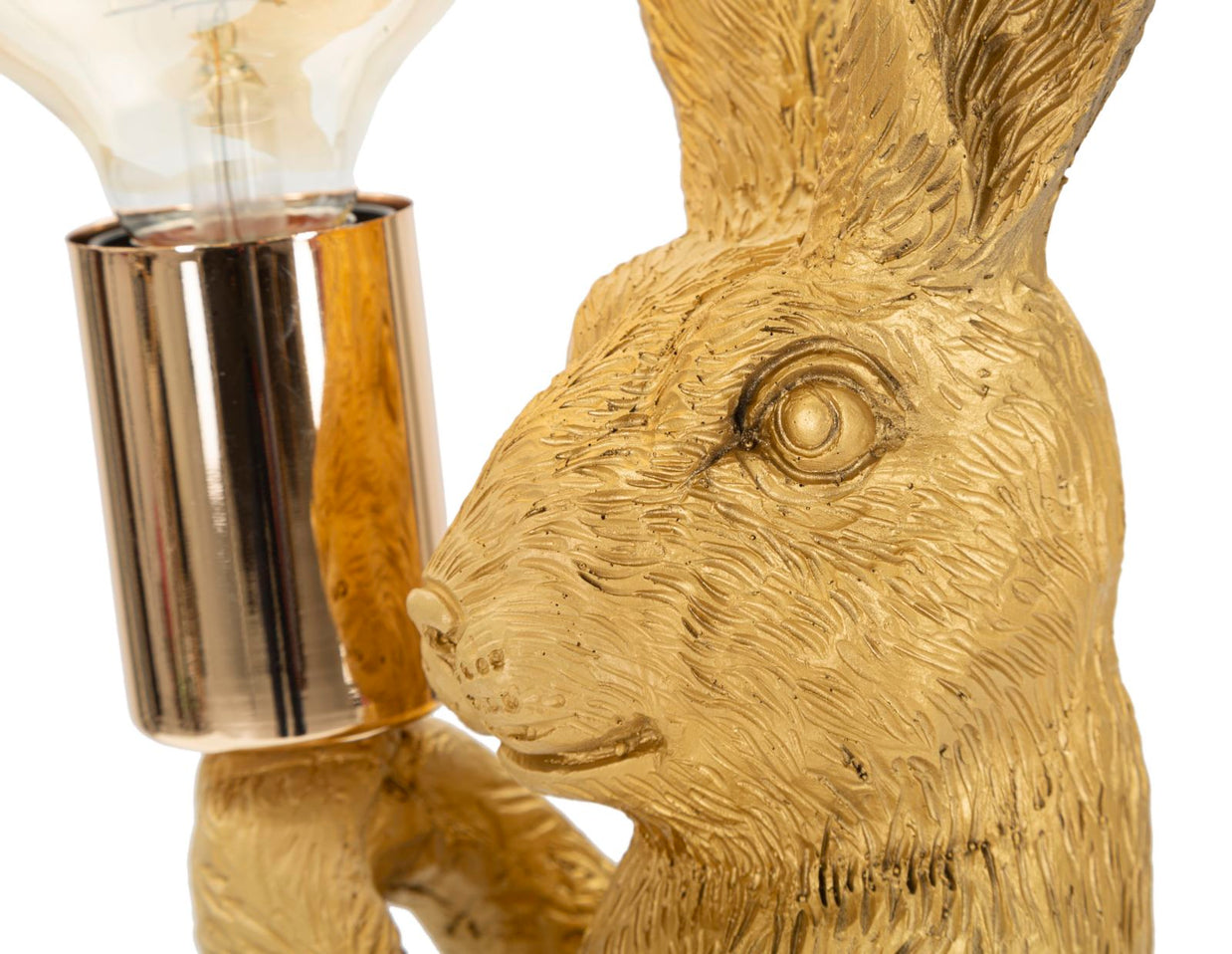 Tischlampe Hase Gold 35,5 cm – Tischleuchte
