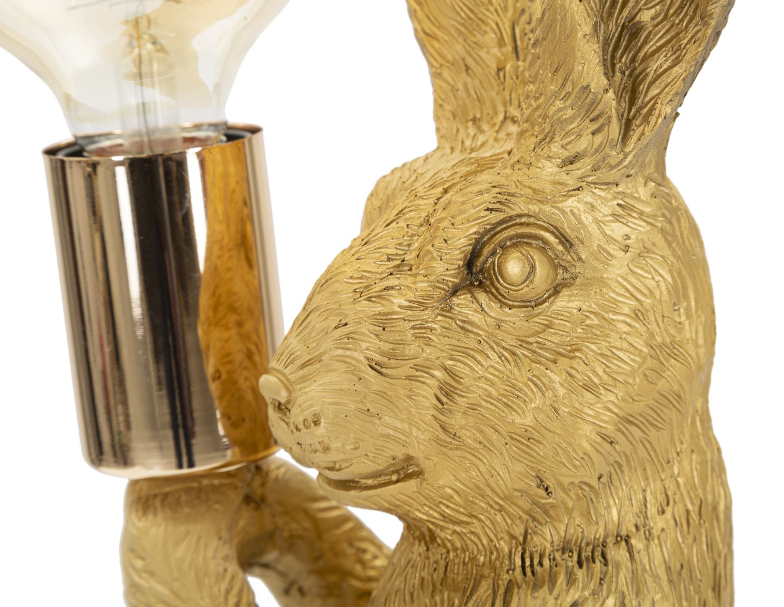 Tischlampe Hase Gold 35,5 cm – Tischleuchte