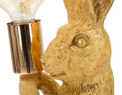 Tischlampe Hase Gold 35,5 cm – Tischleuchte
