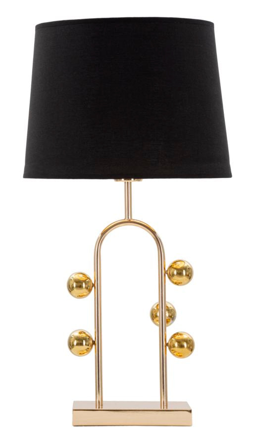 Tischlampe Bubble Schwarz Gold 61 cm – Tischleuchte