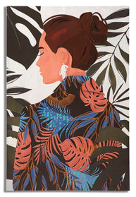 Wandbild Frau 120 cm C – Leinwandbild Deko