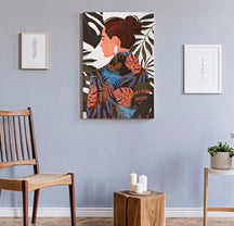 Wandbild Frau 120 cm C – Leinwandbild Deko