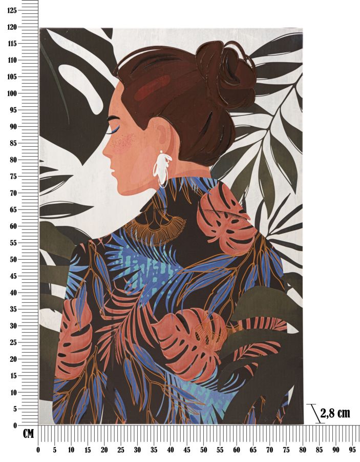 Wandbild Frau 120 cm C – Leinwandbild Deko