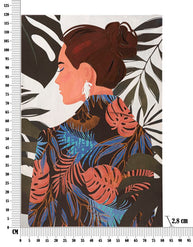 Wandbild Frau 120 cm C – Leinwandbild Deko