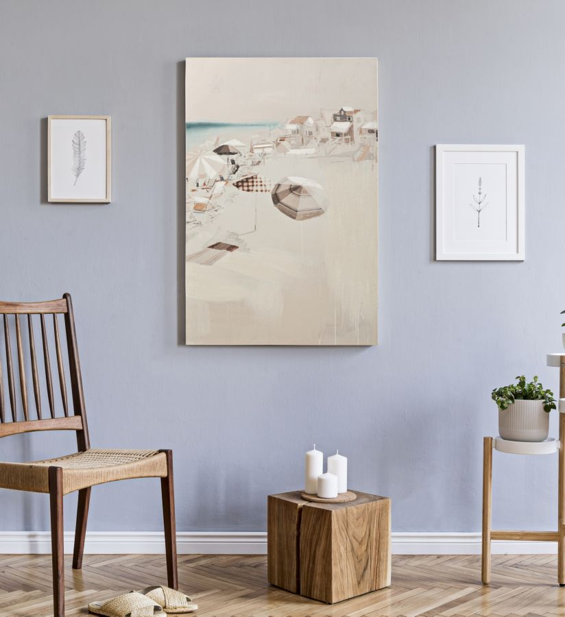 Wandbild Strand 120 cm – Leinwandbild Deko