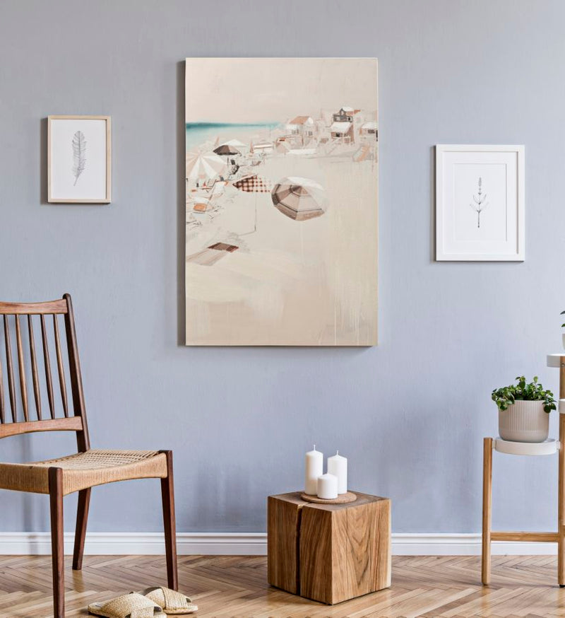 Wandbild Strand 120 cm – Leinwandbild Deko