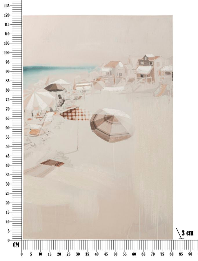Wandbild Strand 120 cm – Leinwandbild Deko