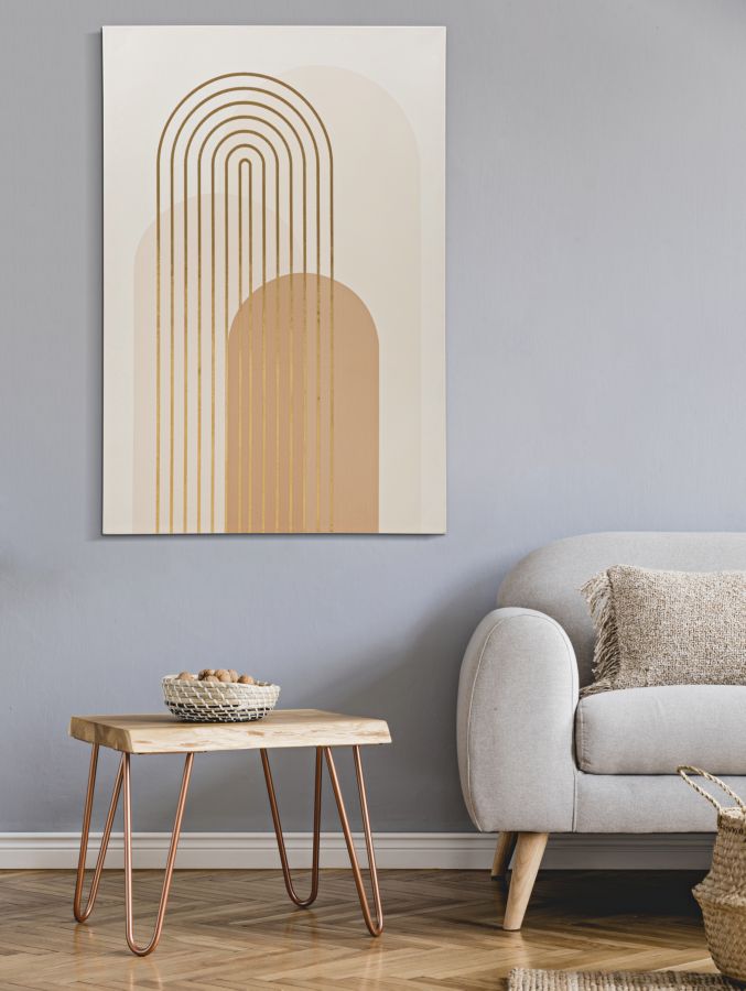 Wandbild Abstrakt Shine Bunt 80×120 cm A – Leinwandbild Deko