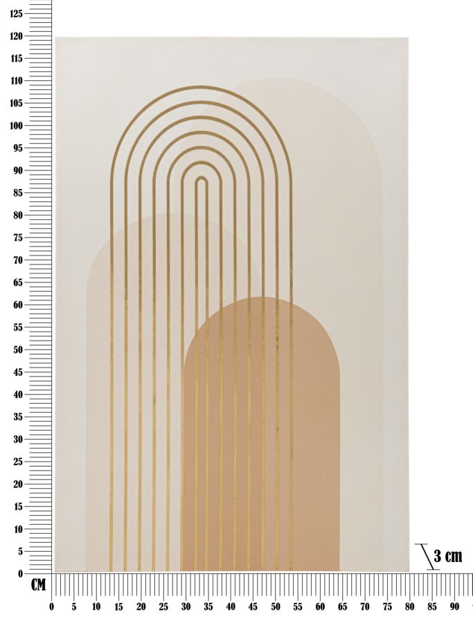 Wandbild Abstrakt Shine Bunt 80×120 cm A – Leinwandbild Deko