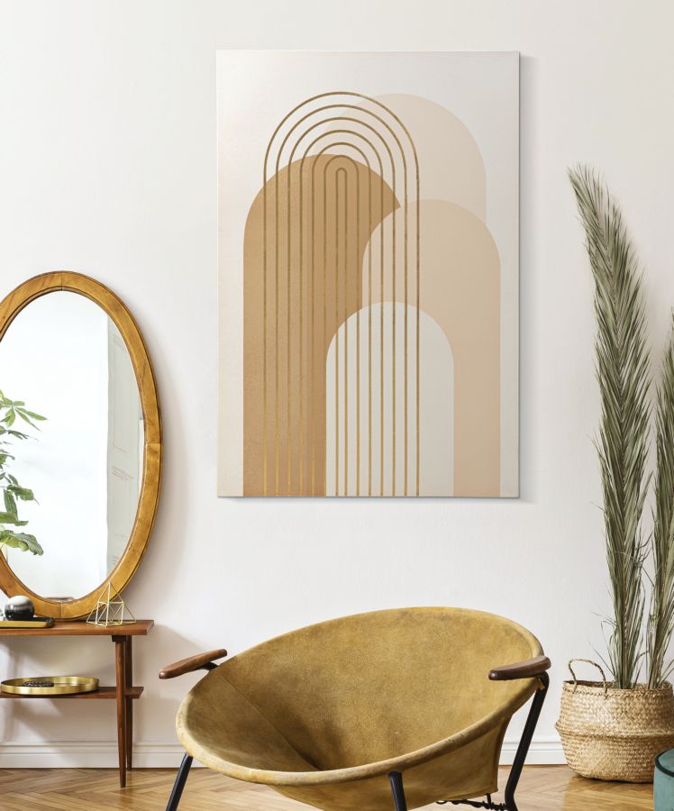 Wandbild Abstrakt Shine Bunt 80×120 cm B – Leinwandbild Deko