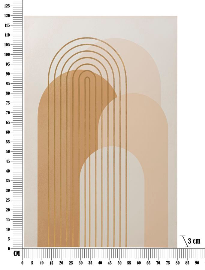 Wandbild Abstrakt Shine Bunt 80×120 cm B – Leinwandbild Deko