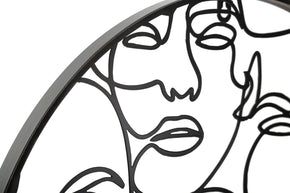 Wanduhr Gesichter Schwarz Kubismus – Uhr Wohnzimmer