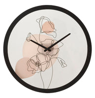 Wanduhr Blumen Bunt 40 cm B – Wanduhr