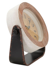 Tischuhr Holz Braun Rund – Deko