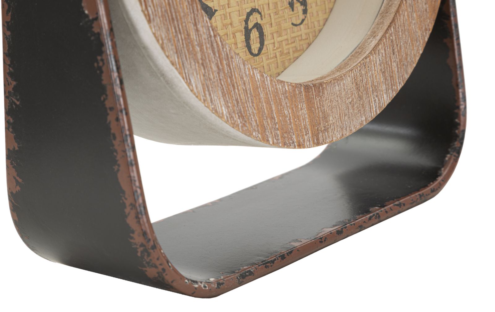 Tischuhr Holz Braun Rund – Deko