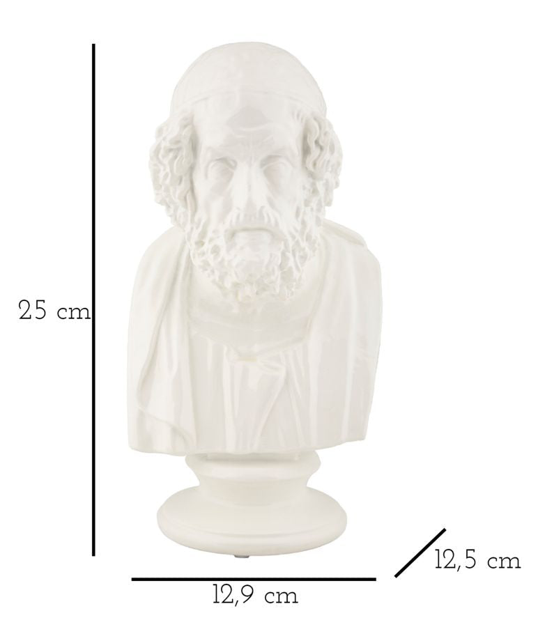 Dekofigur Weiser Mann Weiß – Skulptur Deko